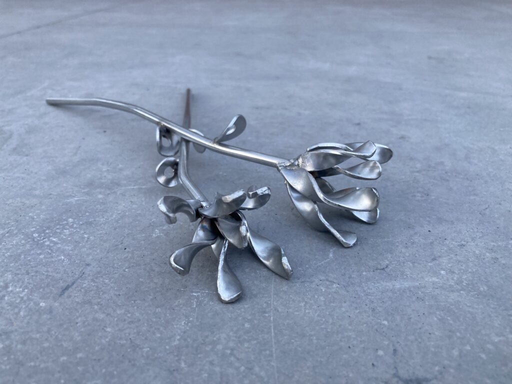 studio kortleve swirl flower stainless steel flower